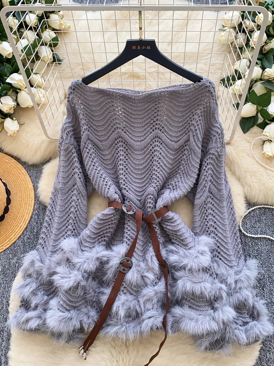 Chicago conflict knitted top KTO185 images